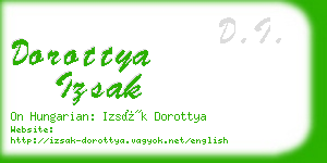 dorottya izsak business card